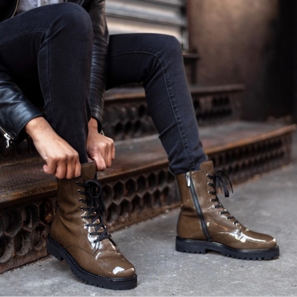 THURSDAY BOOT COMPANY🍂Olive soft Combat Boot 7.5 - Picture 2 of 14